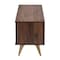 Baxton Studio Graceland Mid-Century Modern Transitional Walnut Brown Finished Wood 2-Door TV Stand 233-13272-ZORO - alternate 8
